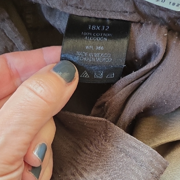 Men's Olive Pants - Picture 3 of 4